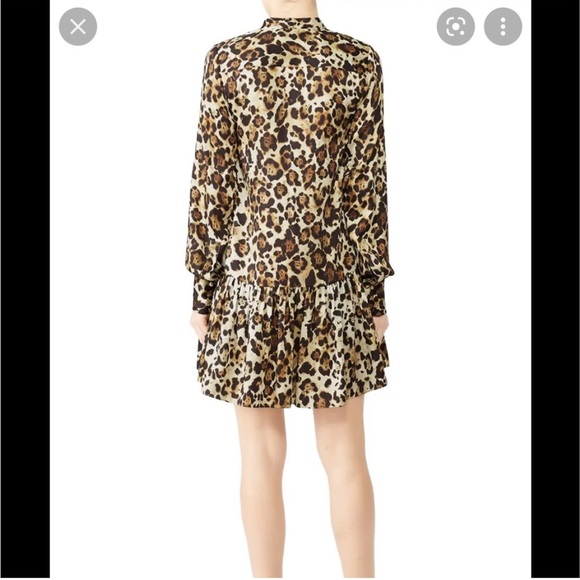 Alexis Lydia Leopard Long Sleeve Mini Dress XL Animal Print - Picture 5 of 8